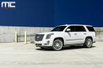 Cadillac Escalade White by MC Customs on Avant Garde Wheels 2018 года